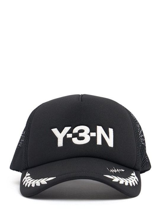 Y-3: NBHD trucker hat - men_0 | Luisa Via Roma