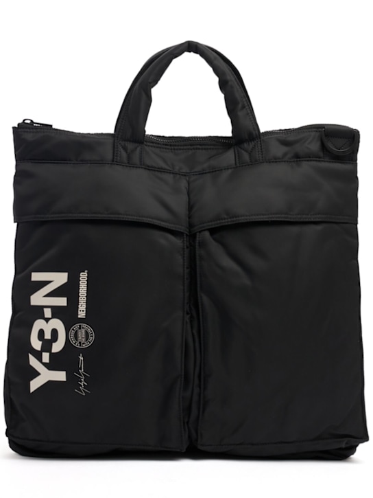 Y-3: NBHD recycled tech tote bag - men_0 | Luisa Via Roma