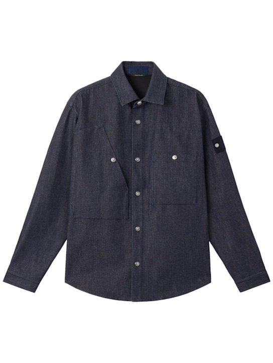 Stone Island: DENIM RESEARCH Cotton shirt - men_0 | Luisa Via Roma