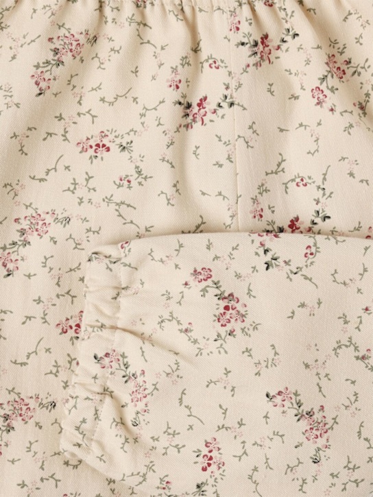 Babe & Tess: Cozy印花棉质裤子 - 粉色/红色 - kids-girls_1 | Luisa Via Roma