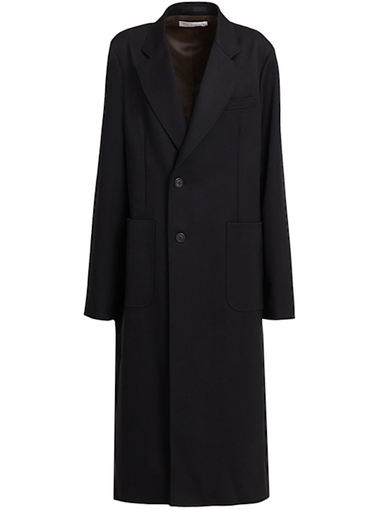 Our Legacy: Wool blend overcoat - ブラック - men_0 | Luisa Via Roma