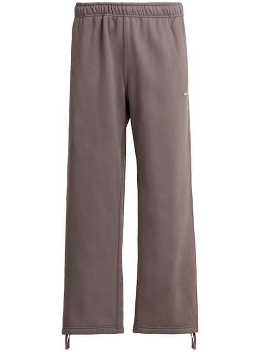 Nike: Solo Swoosh sweatpants - Cave Stone/Cave - men_0 | Luisa Via Roma