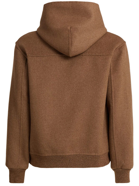 The Core: ウールブレンド フルジップフーディー - キャメル - men_1 | Luisa Via Roma