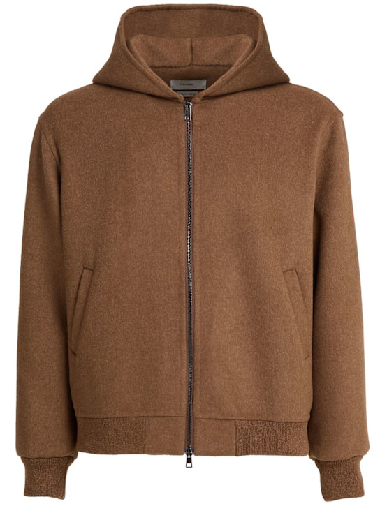 The Core: ウールブレンド フルジップフーディー - キャメル - men_0 | Luisa Via Roma