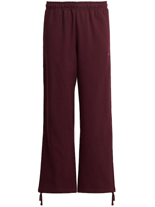 Nike: Solo Swoosh sweatpants - Burgundy Crush/ - men_0 | Luisa Via Roma