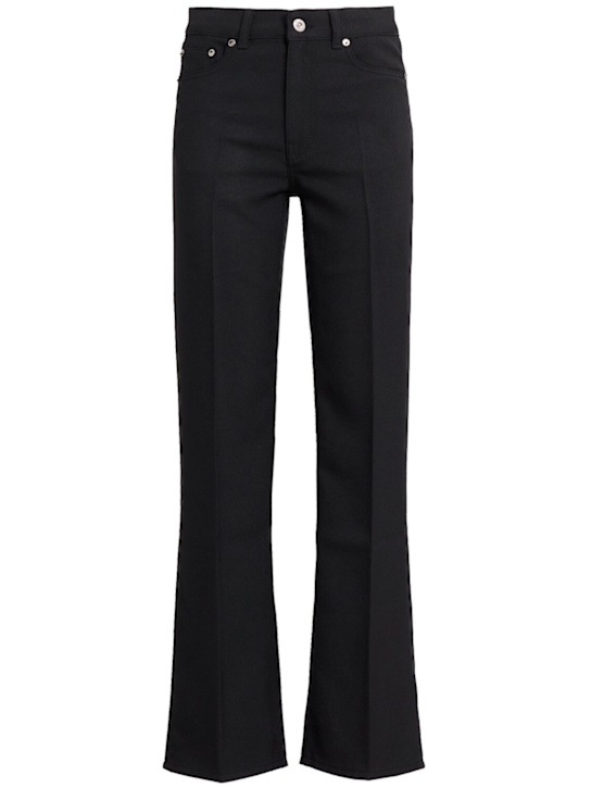 Our Legacy: Boot cut denim straight jeans - Black - women_0 | Luisa Via Roma