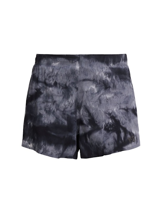 Y-3: Printed stretch tech shorts - men_0 | Luisa Via Roma