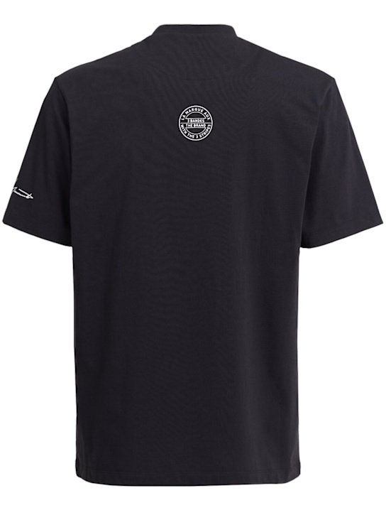 Y-3: NBHD logo cotton t-shirt - men_1 | Luisa Via Roma