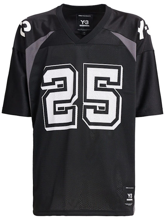 Y-3: NBHD football jersey t-shirt - men_0 | Luisa Via Roma