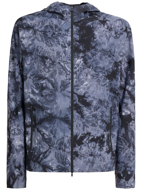 Y-3: Printed tech jacket - Black - men_0 | Luisa Via Roma