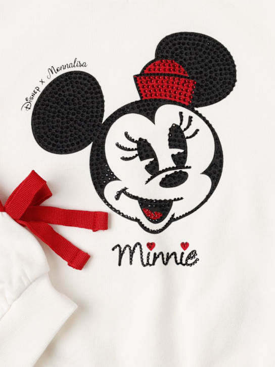 Monnalisa: Minnie print cotton blend sweatshirt - kids-girls_1 | Luisa Via Roma