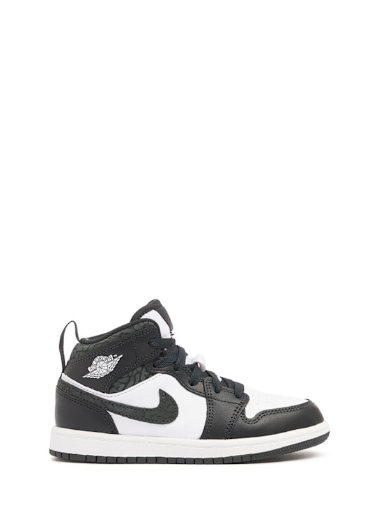 Jordan: Jordan 1 Mid SE sneakers - Off-Noir/Black - kids-boys_0 | Luisa Via Roma