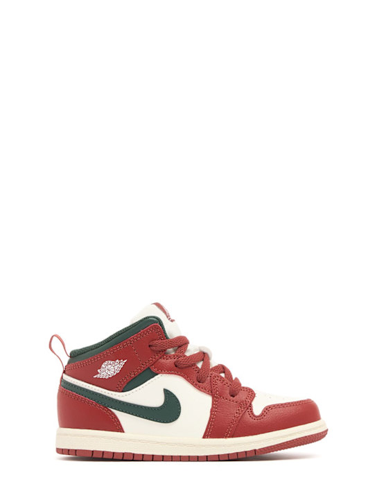 Jordan: Jordan 1 Mid sneakers - Sail/Midnight G - kids-boys_0 | Luisa Via Roma