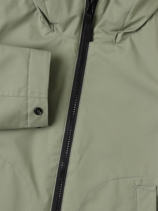 Stone Island Junior: Hooded poly soft shell jacket - Sage - kids-boys_1 | Luisa Via Roma