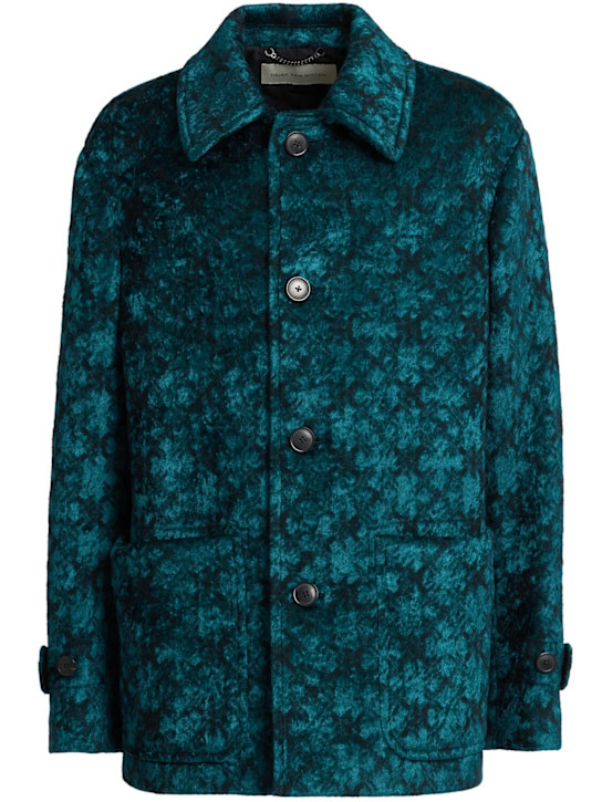 Dries Van Noten: Rivne wool blend jacket - men_0 | Luisa Via Roma