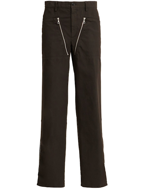 Dries Van Noten: Pexior cotton pants - Brown - men_0 | Luisa Via Roma