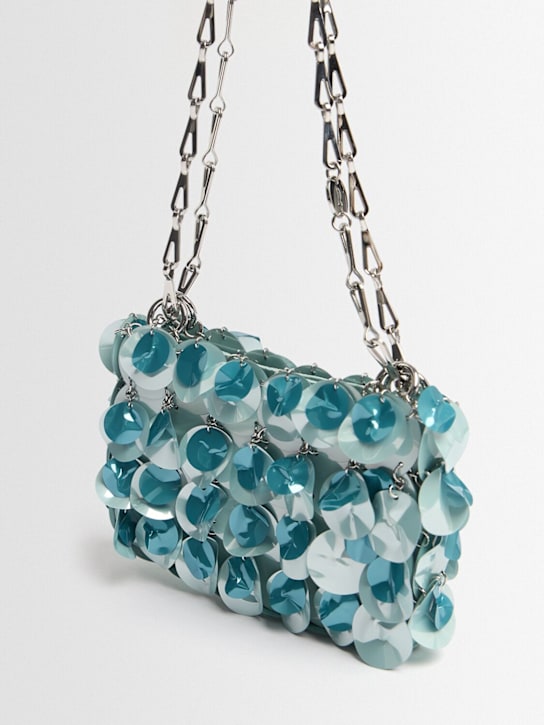 Rabanne: Nano sequined shoulder bag - women_1 | Luisa Via Roma