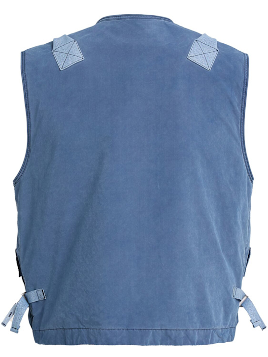 Stone Island: DENIM RESEARCH科技织物马甲 - 靛蓝色 - men_1 | Luisa Via Roma