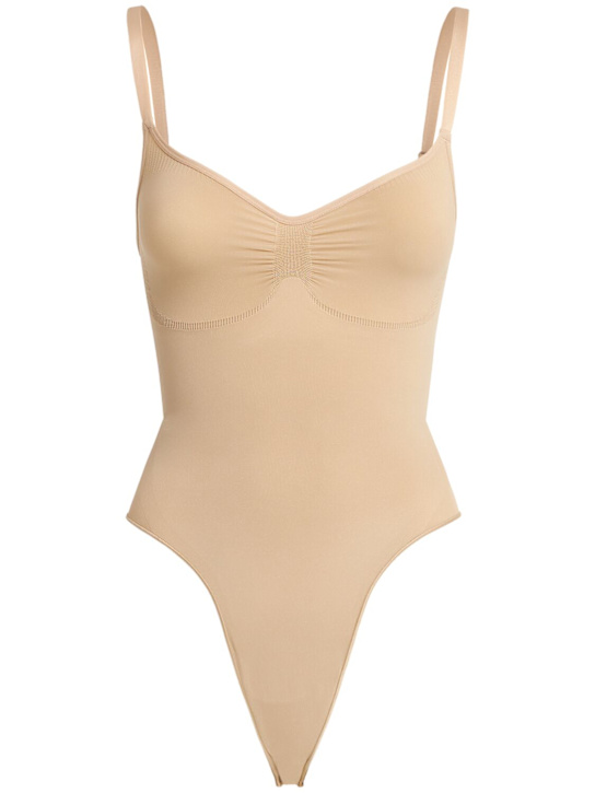 Skims: Seamless Sculpt thong bodysuit - Argile - women_0 | Luisa Via Roma
