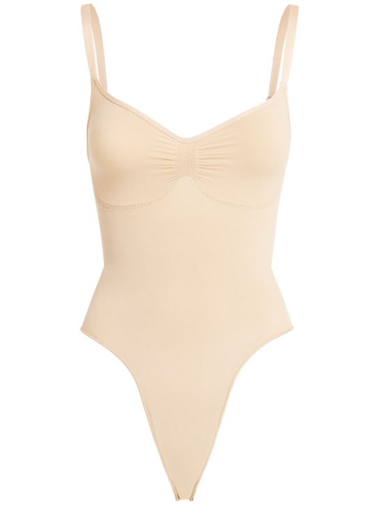 Skims: Seamless Sculpt thong bodysuit - Sable - women_0 | Luisa Via Roma