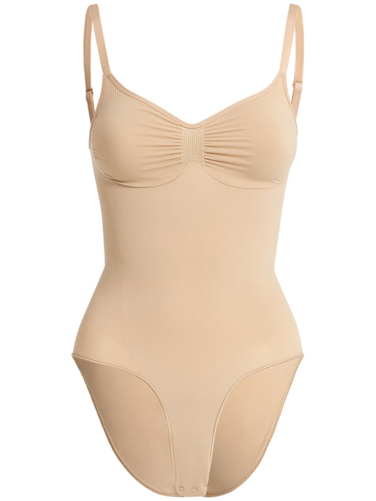 Skims: Seamless Sculpt brief bodysuit - Argile - women_0 | Luisa Via Roma