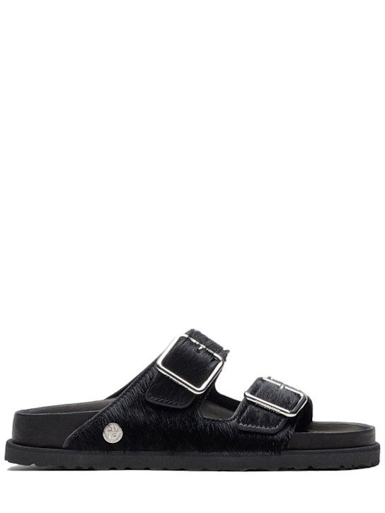 BIRKENSTOCK 1774: Arizona 1774 pony sandals - Black - men_0 | Luisa Via Roma