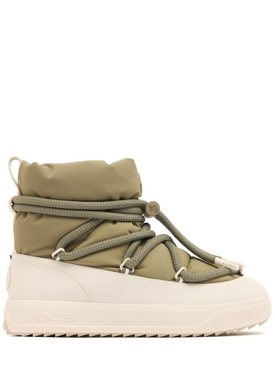 Moncler: Moncler Altive Mid snow boots - Sage Green - men_0 | Luisa Via Roma