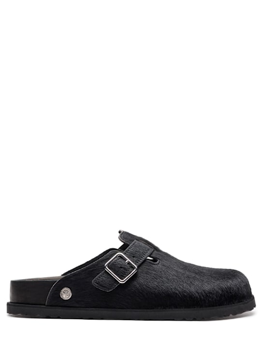 BIRKENSTOCK 1774: Boston 1774 pony sandals - Black - men_0 | Luisa Via Roma