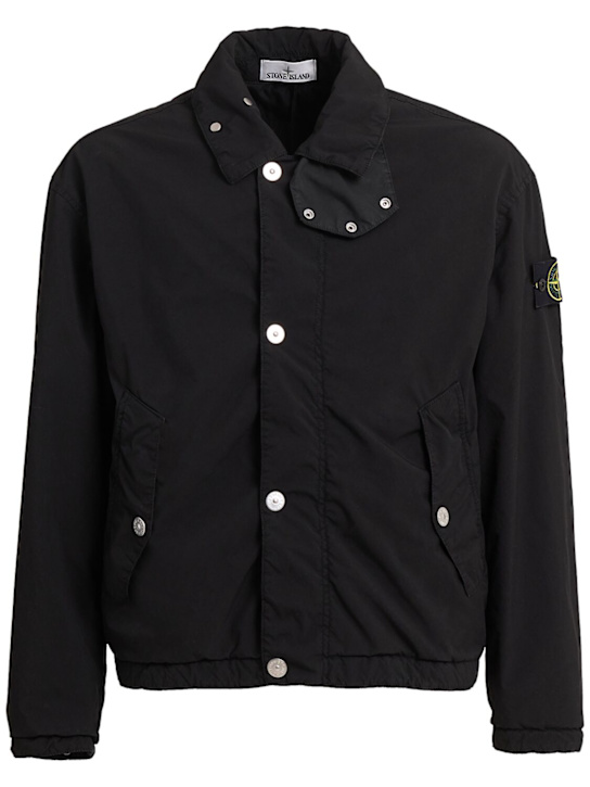 Stone Island: Light poly blend jacket - ブラック - men_0 | Luisa Via Roma
