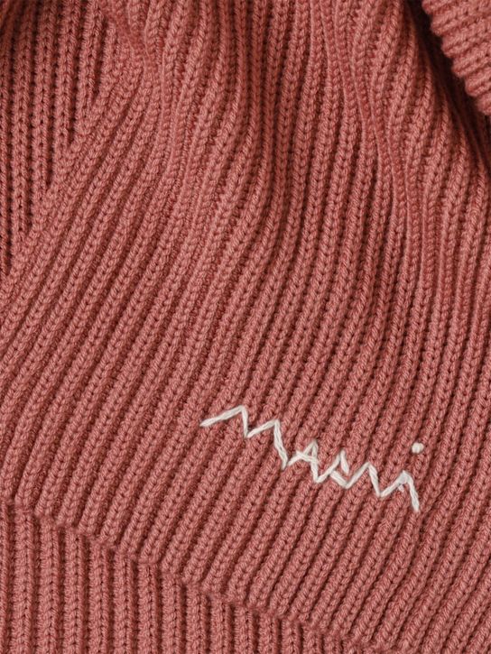 Marni Junior: Strickschal aus Wollmischung - Rosa - kids-girls_1 | Luisa Via Roma