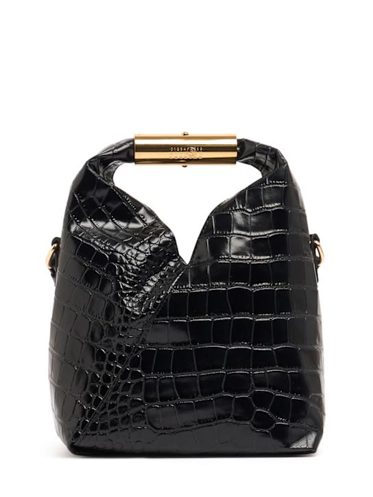MM6 Maison Margiela: Small Japanese embossed leather bag - women_0 | Luisa Via Roma