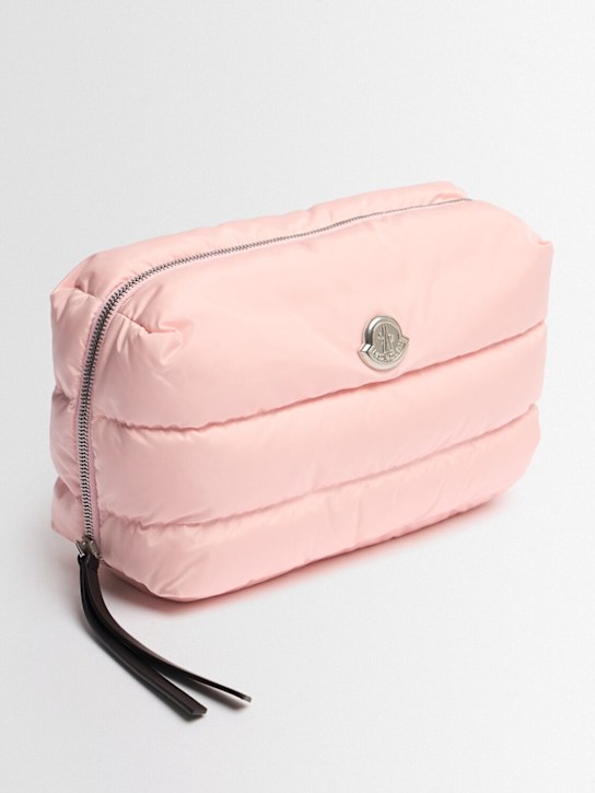 Moncler: Kosmetiktasche aus gestepptem Nylon „Caradoc“ - Rosa - women_1 | Luisa Via Roma