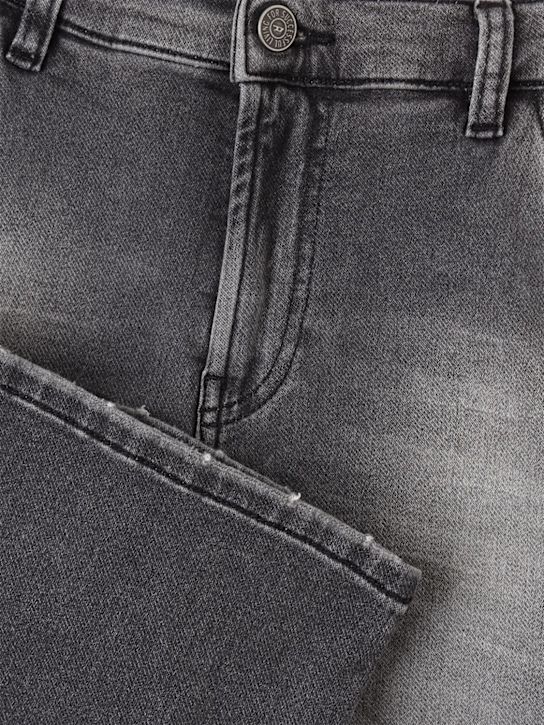 Diesel Kids: Stretch cotton cargo jeans - グレー - kids-girls_1 | Luisa Via Roma