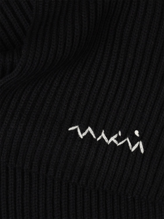 Marni Junior: Wool blend knit scarf - ブラック - kids-girls_1 | Luisa Via Roma