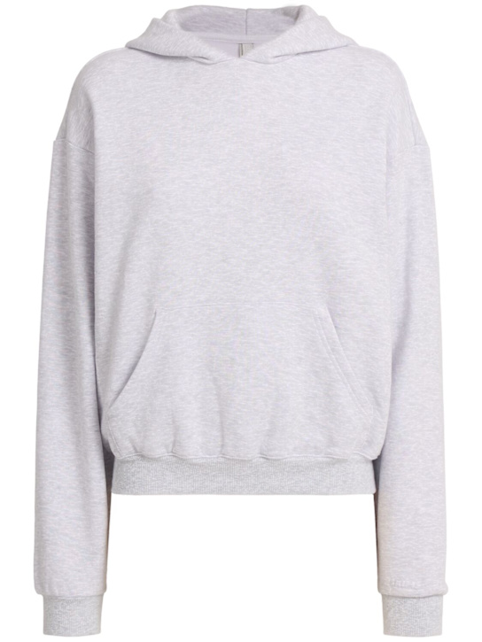 Skims: Cotton blend classic hoodie - Light Grey - women_0 | Luisa Via Roma