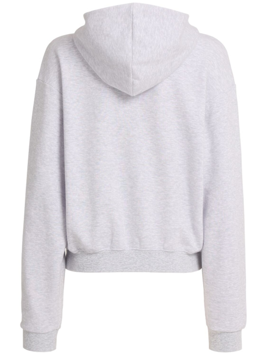 Skims: Cotton blend classic hoodie - Light Heather - women_1 | Luisa Via Roma