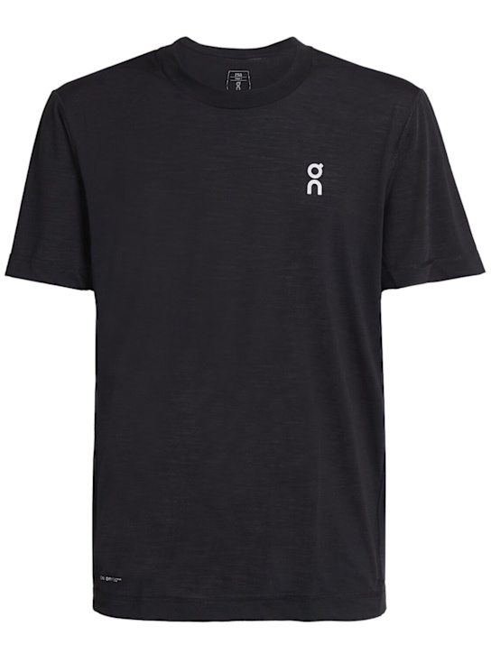 On: Train logo t-shirt - ブラック - men_0 | Luisa Via Roma