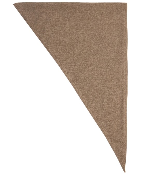 The Row: Leomine cashmere scarf - トープ - women_0 | Luisa Via Roma