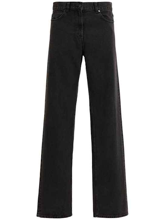 The Row: Clair denim high waisted jeans - Washed Black - women_0 | Luisa Via Roma