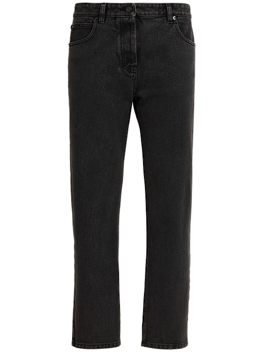 The Row: Riaco denim cropped jeans - Washed Black - women_0 | Luisa Via Roma