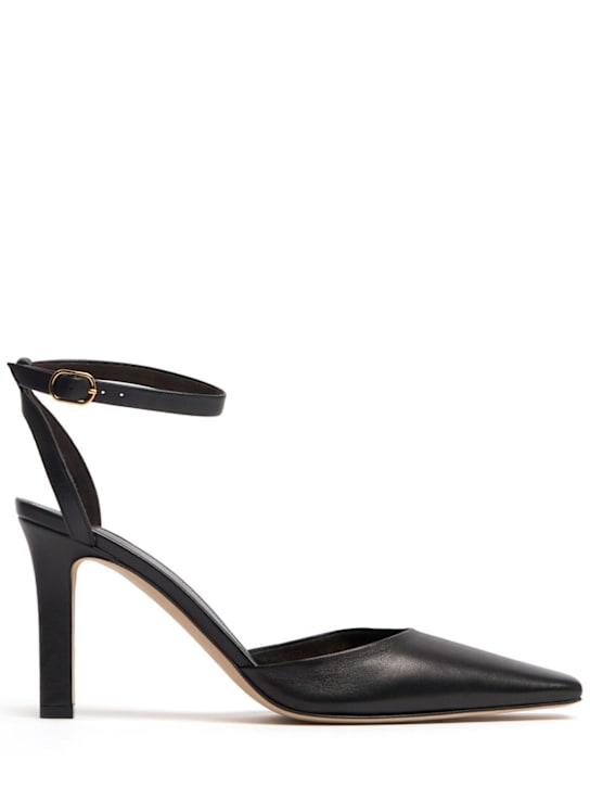 The Row: Décolleté Carla in pelle 80mm - Nero - women_0 | Luisa Via Roma