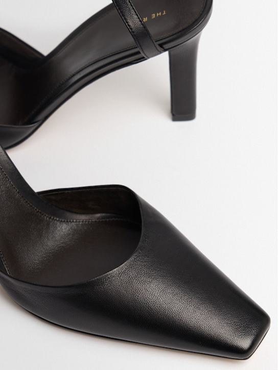 The Row: Décolleté Carla in pelle 80mm - Nero - women_1 | Luisa Via Roma