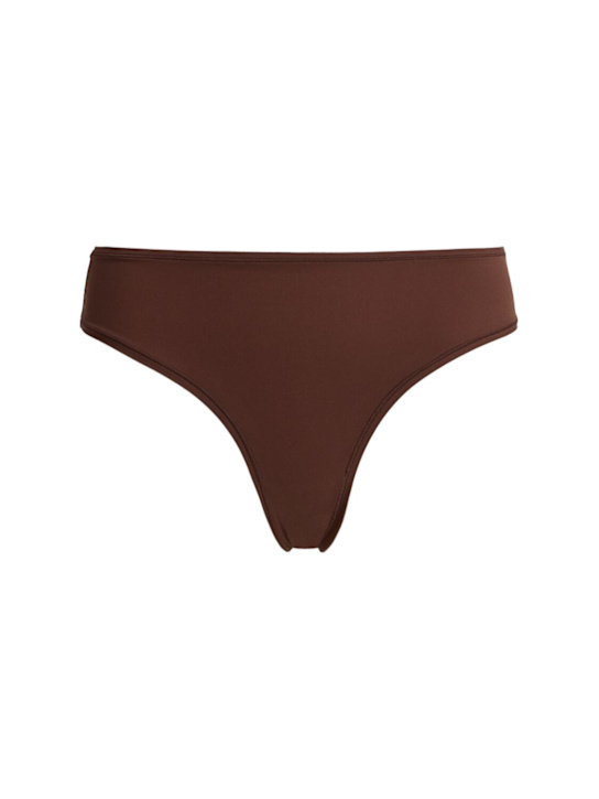 Skims: Tanga de nylon - Cocoa - women_0 | Luisa Via Roma