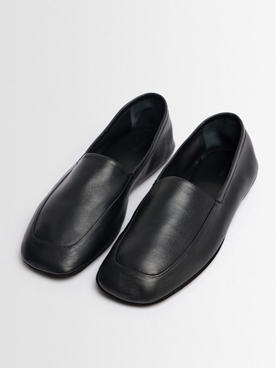 Lemaire: Indoor leather slippers - men_1 | Luisa Via Roma