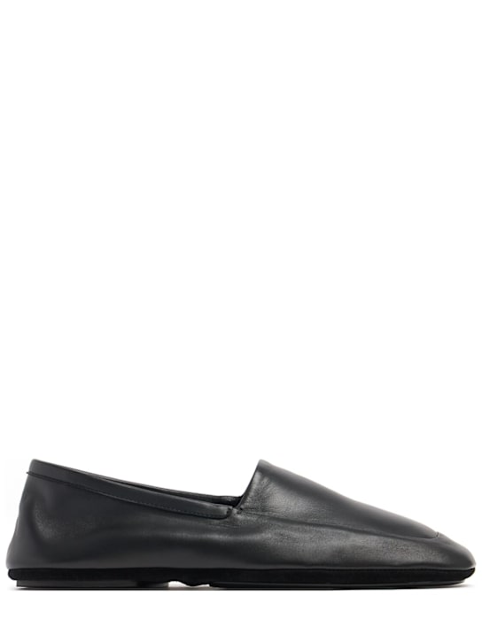 Lemaire: Indoor leather slippers - men_0 | Luisa Via Roma