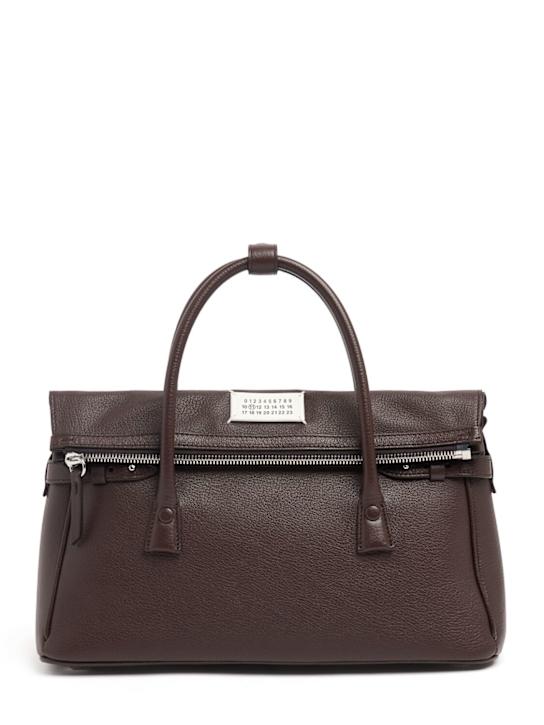 Maison Margiela: Medium E/W 5ac Handbag leather bag - women_0 | Luisa Via Roma