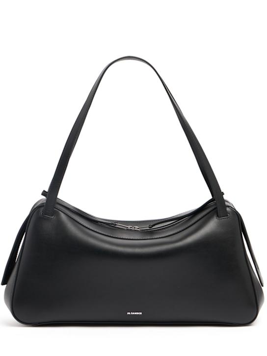Jil Sander: Medium Dune leather shoulder bag - women_0 | Luisa Via Roma