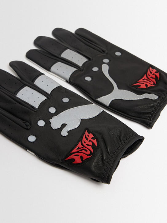 PUMA: A$AP Rocky leather gloves - men_1 | Luisa Via Roma