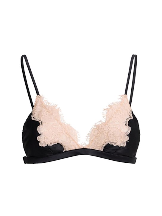 Fleur Du Mal: Sostén triangular con encaje - women_0 | Luisa Via Roma