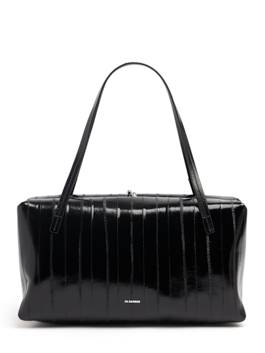 Jil Sander: Medium Goji Pillow shiny leather bag - women_0 | Luisa Via Roma